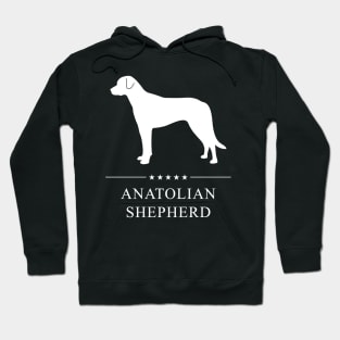 Anatolian Shepherd Dog White Silhouette Hoodie